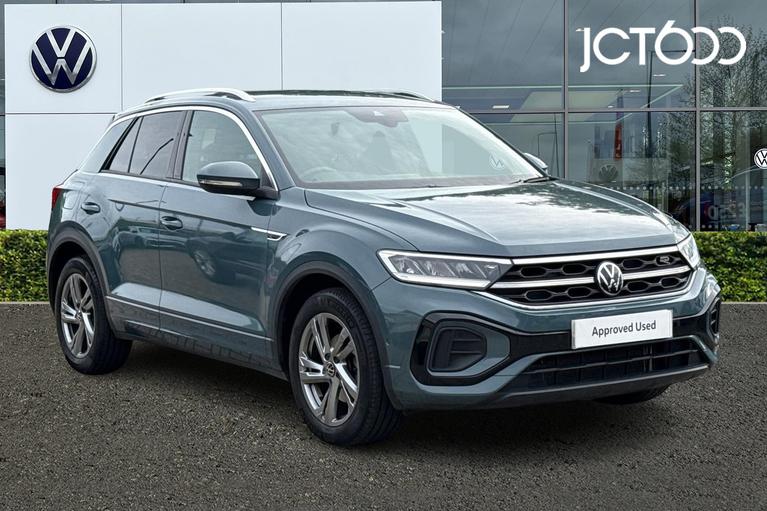 Used 2023 Volkswagen T-Roc 1.5 TSI R-Line SUV 5dr Petrol DSG Euro 6 (s/s) (150 ps) Blue at JCT600
