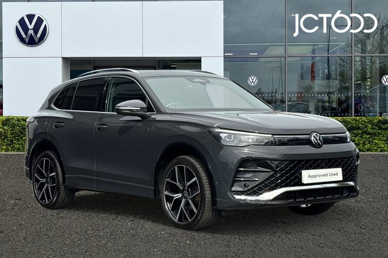 Used 2024 VOLKSWAGEN Tiguan 1.5 eTSI MHEV R-Line SUV 5dr Petrol Hybrid DSG Euro 6 (s/s) (150 ps) Grey at JCT600