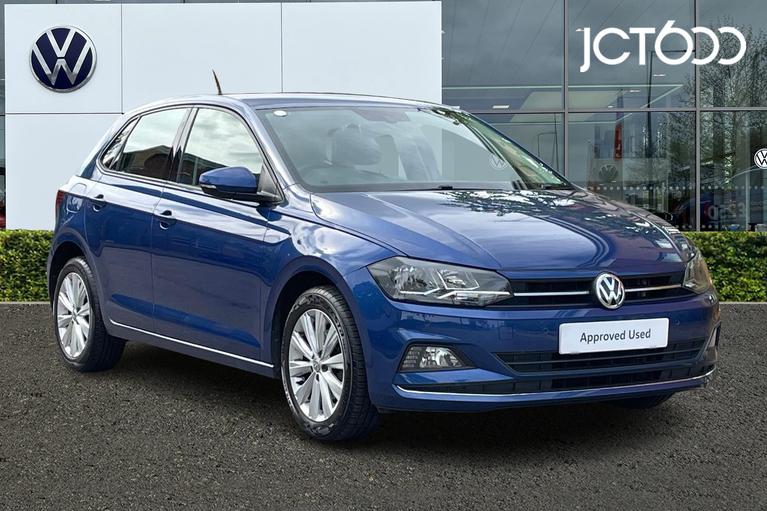 Used 2018 VOLKSWAGEN Polo 1.0 TSI SEL Hatchback 5dr Petrol Manual Euro 6 (s/s) (115 ps) Reef Blue at JCT600