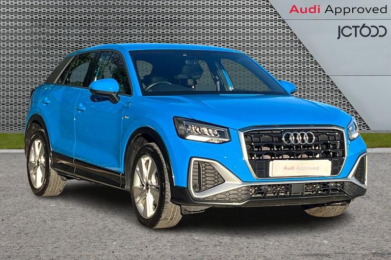 Used 2022 AUDI Q2 30 TFSI S Line 5dr [Tech Pro] Blue at JCT600