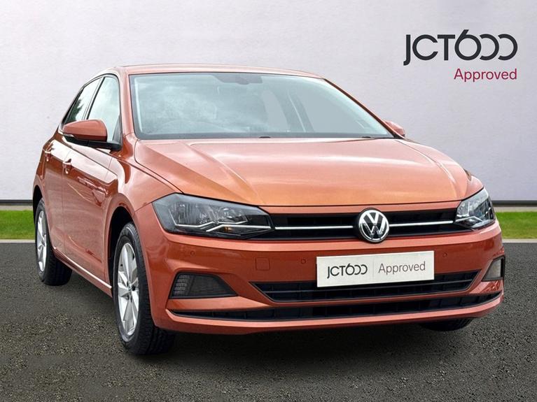 Used 2018 VOLKSWAGEN Polo 1.0 TSI SE Hatchback 5dr Petrol Manual Euro 6 (s/s) (95 ps) Orange at JCT600