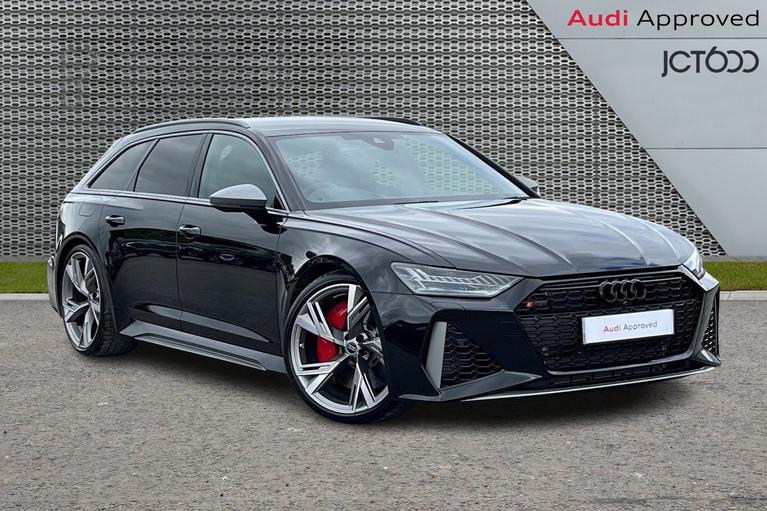 Used 2024 AUDI Rs6 Avant 4.0 TFSI V8 Performance Estate 5dr Petrol Tiptronic quattro Euro 6 (s/s) (630 ps) Mythos black, metallic at JCT600