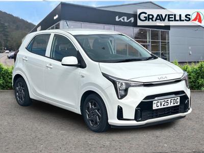Used 2025 Kia PICANTO 1.0 2 Hatchback 5dr Petrol Manual Euro 6 (s/s) (62 bhp) clear white at Gravells