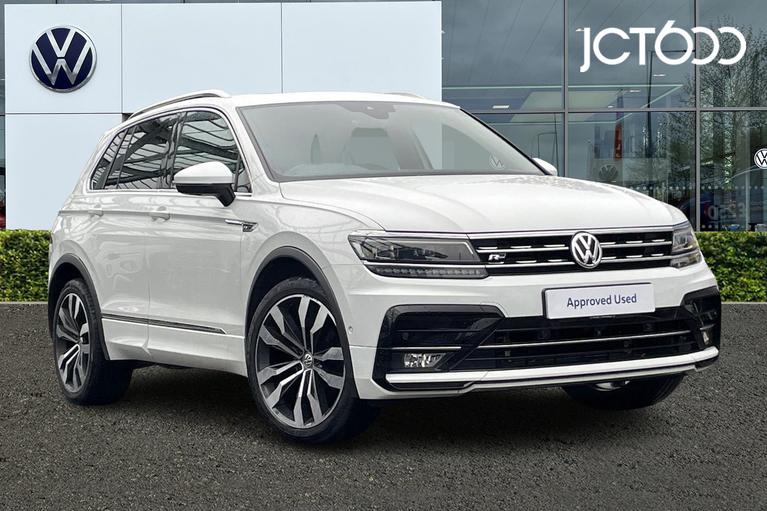 Used 2020 VOLKSWAGEN Tiguan 2.0 TDI 2WD R-Line Tech 150PS 6-speed manual 5 door White at JCT600