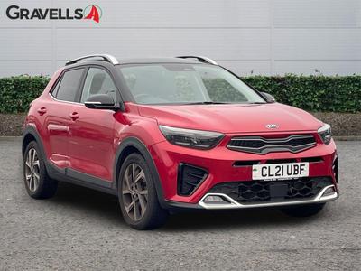 Used 2021 Kia STONIC 1.0 T-GDi MHEV GT-Line S SUV 5dr Petrol Hybrid Manual Euro 6 (s/s) (118 bhp) Red at Gravells