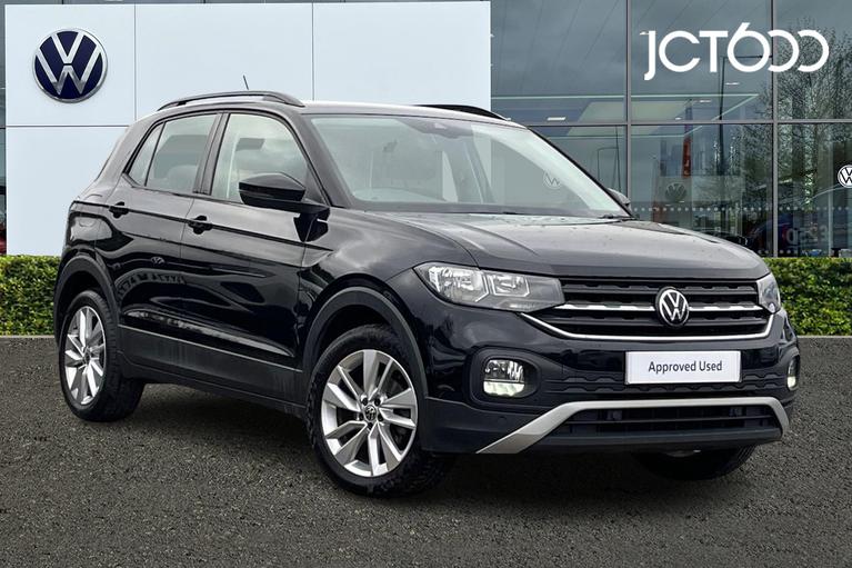 Used 2021 VOLKSWAGEN T-Cross 1.0 TSI SE SUV 5dr Petrol Manual Euro 6 (s/s) (110 ps) Black at JCT600