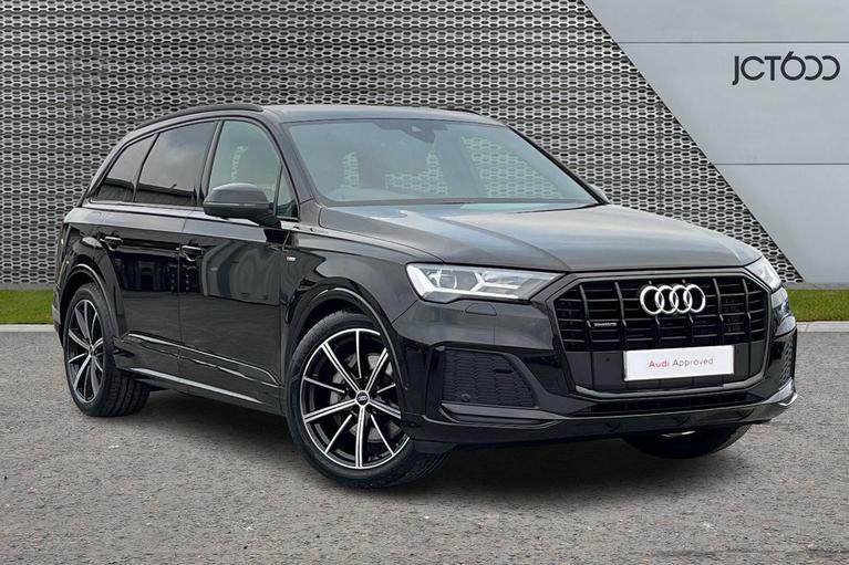 Used 2023 Audi Q7 3.0 TDI V6 50 Black Edition SUV 5dr Diesel Tiptronic quattro Euro 6 (s/s) (286 ps) Black at JCT600