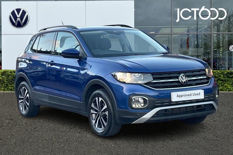 Used 2021 VOLKSWAGEN T-Cross 1.0 TSI United SUV 5dr Petrol Manual Euro 6 (s/s) (110 ps) Blue at JCT600