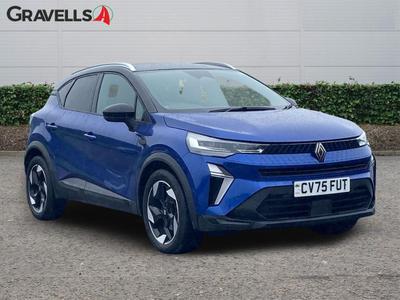 Used 2025 Renault CAPTUR 1.6 E-TECH techno SUV 5dr Petrol Hybrid Auto Euro 6 (s/s) (145 ps) Iron Blu+Dmd Rf at Gravells