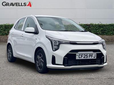 Used 2025 Kia PICANTO 1.0 2 Hatchback 5dr Petrol AMT Euro 6 (s/s) (62 bhp) CLEAR WHITE at Gravells