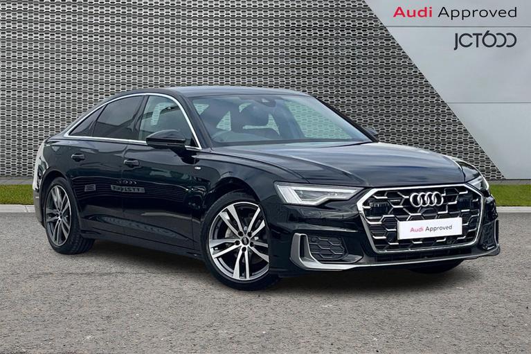 Used 2024 AUDI A6 Saloon 2.0 TDI 40 S line Saloon 4dr Diesel S Tronic quattro Euro 6 (s/s) (204 ps) Black at JCT600