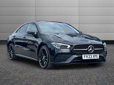Used 2023 Mercedes-Benz CLA 1.3 CLA250e 15.6kWh AMG Line Night Edition (Premium Plus) Coupe 8G-DCT Euro 6 (s/s) 4dr at Sinclair Direct