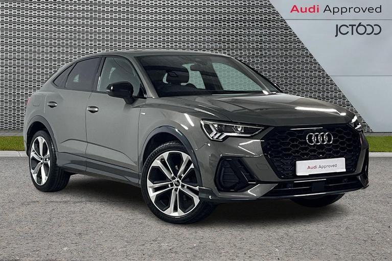 Used 2023 AUDI Q3 2.0 TDI 35 Black Edition Sportback 5dr Diesel S Tronic Euro 6 (s/s) (150 ps) Chronos Grey at JCT600