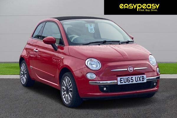 Used 2015 Fiat 500 1.2 Lounge ECO 2dr Passione Red/Black Roof at easypeasy