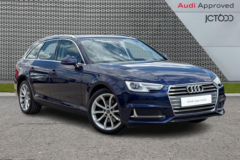 Used 2019 AUDI A4 Avant 2.0 TFSI 35 Sport Estate 5dr Petrol Manual Euro 6 (s/s) (150 ps) Blue at JCT600