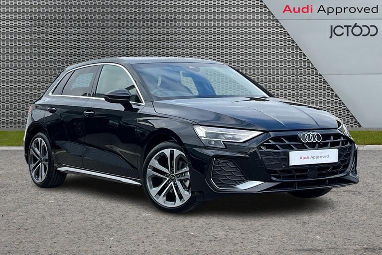 Used 2024 AUDI A3 2.0 TDI 35 S line Sportback 5dr Diesel S Tronic Euro 6 (s/s) (150 ps) Black at JCT600