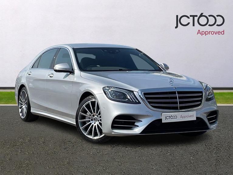 Used 2019 MERCEDES-BENZ S Class 2.9 S400L d AMG Line (Executive) Saloon 4dr Diesel G-Tronic+ Euro 6 (s/s) (340 ps) Silver at JCT600