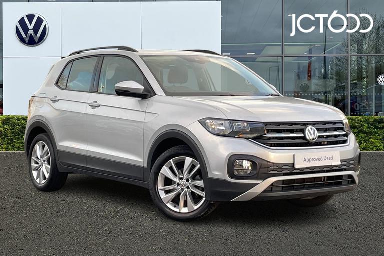 Used 2020 VOLKSWAGEN T-Cross 1.0 TSI SE SUV 5dr Petrol Manual Euro 6 (s/s) (115 ps) Silver at JCT600