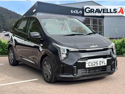 Used 2025 Kia PICANTO 1.0 2 Hatchback 5dr Petrol AMT Euro 6 (s/s) (62 bhp) Black at Gravells