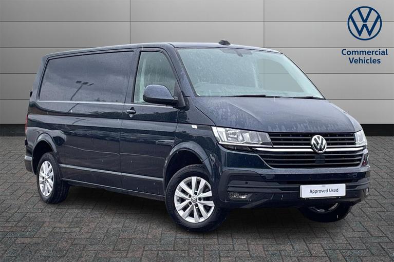 Used 2023 VOLKSWAGEN Transporter T30 Highline LWB Euro 6 150ps *APP CONNECT*AIR CON*HEATED SCREEN* Starlight Blue at JCT600