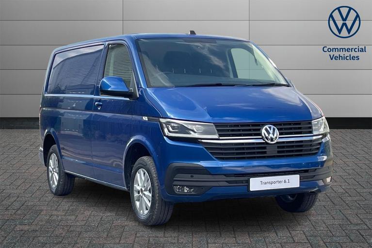 Used ~ Volkswagen Transporter T28 Panel van Highline SWB 150 Ravenna Blue Metallic at JCT600