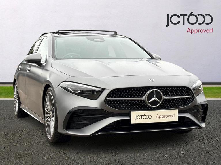 Used 2023 MERCEDES-BENZ A Class 1.3 A180h MHEV AMG Line (Premium Plus) Hatchback 5dr Petrol Hybrid 7G-DCT Euro 6 (s/s) (150 ps) Grey at JCT600