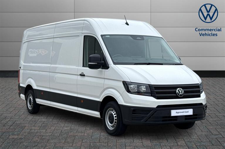 Used 2025 VOLKSWAGEN Crafter 2.0 TDI CR35 Commerce Plus Panel Van 5dr Diesel Manual FWD LWB High Roof Euro 6 (s/s) (140 ps) White at JCT600