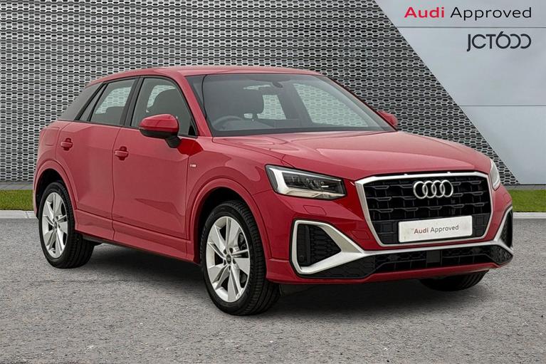 Used 2023 AUDI Q2 1.0 TFSI 30 S line SUV 5dr Petrol Manual Euro 6 (s/s) (110 ps) Red at JCT600