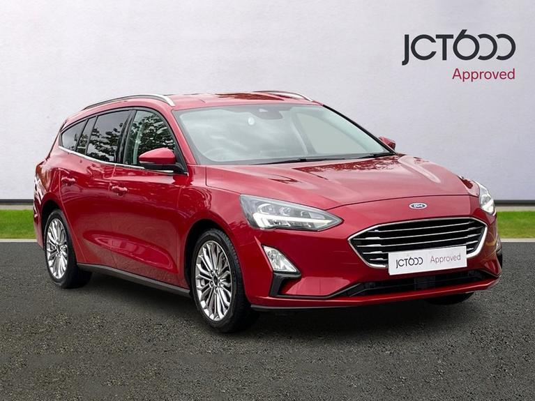 Used 2022 FORD Focus 1.0T EcoBoost Titanium X Edition Estate 5dr Petrol Manual Euro 6 (s/s) (125 ps) Red at JCT600