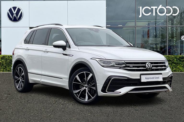 Used 2023 Volkswagen Tiguan R-Line 2.0 TDI 200PS 7-Speed DSG 4Motion 5 Door Oryx White at JCT600