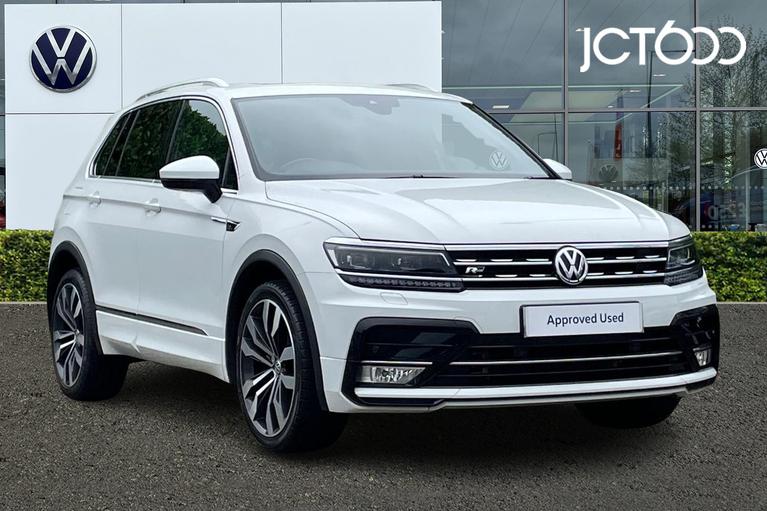 Used 2017 VOLKSWAGEN Tiguan 2.0 TDI R-Line SUV 5dr Diesel Manual Euro 6 (s/s) (150 ps) White at JCT600