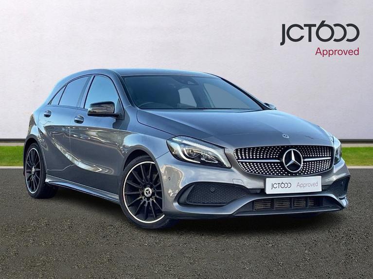 Used 2017 Mercedes-Benz A Class 2.1 A200d AMG Line (Premium) Hatchback 5dr Diesel 7G-DCT Euro 6 (s/s) (136 ps) Grey at JCT600