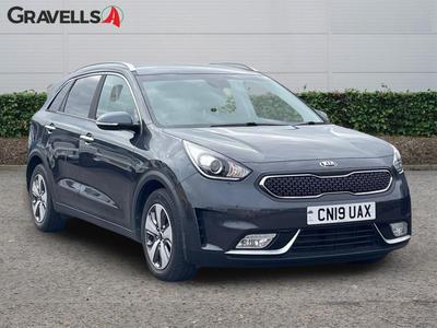 Used 2019 Kia NIRO 1.6h GDi GPF 2 SUV 5dr Petrol Hybrid DCT Euro 6 (s/s) (139 bhp) Grey at Gravells