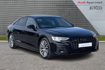 2025 Audi A8 3.0 TDI V6 50 Black Edition Saloon 4dr Diesel Tiptronic quattro Euro 6 (s/s) (286 ps) at JCT600