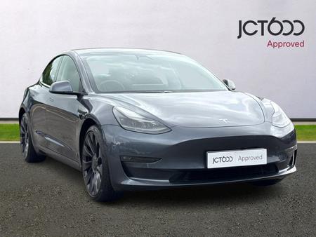2021 TESLA MODEL 3 DUAL MOTOR PERFORMANCE SALOON 4DR ELECTRIC AUTO 4WDE PERFORMANCE UPGRADE 449 BHP... photo