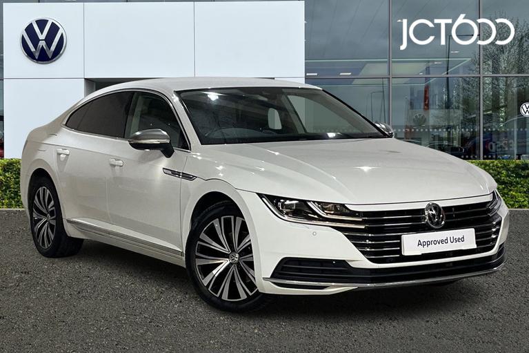 Used 2018 VOLKSWAGEN Arteon Elegance 2.0 TDI SCR 150PS 7-Speed DSG 5 Door Pure White at JCT600