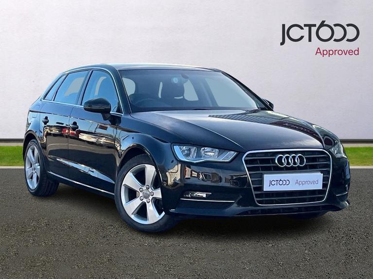 Used 2015 AUDI A3 2.0 TDI Sport Sportback 5dr Diesel S Tronic Euro 6 (s/s) (150 ps) Black at JCT600