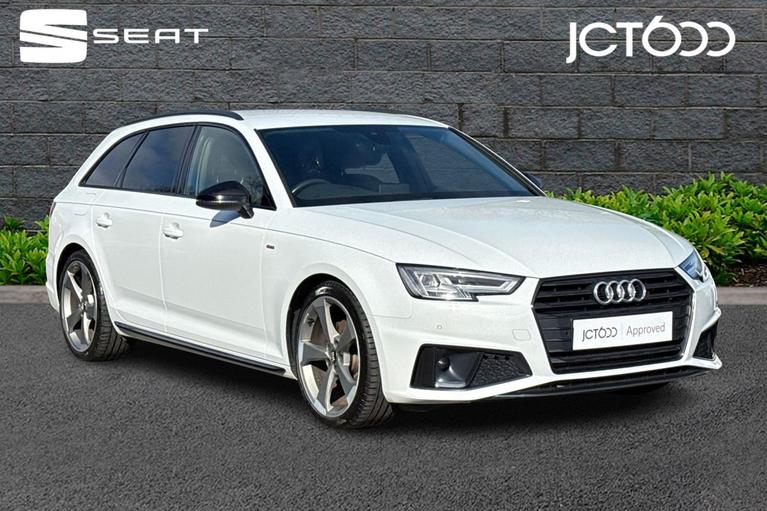 Used 2019 Audi A4 Avant 2.0 TFSI 35 Black Edition Estate 5dr Petrol Manual Euro 6 (s/s) (150 ps) White at JCT600