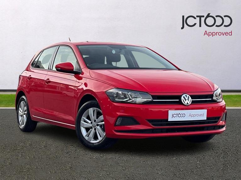 Used 2018 VOLKSWAGEN Polo 1.0 SE Hatchback 5dr Petrol Manual Euro 6 (s/s) (75 ps) Red at JCT600