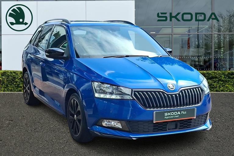Used 2021 Skoda Fabia 1.0 TSI Monte Carlo Estate 5dr Petrol Manual Euro 6 (s/s) (95 ps) Blue at JCT600