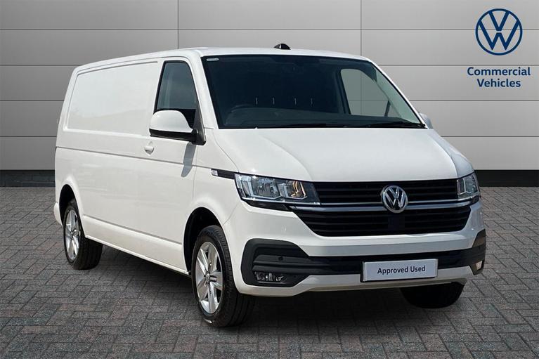 Used 2023 VOLKSWAGEN Transporter T32 Highline LWB 150 PS 2.0 TDI 6sp Manual Panel Van Candy White at JCT600