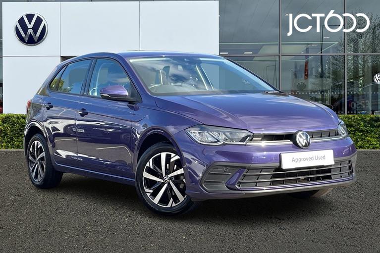 Used 2022 VOLKSWAGEN Polo Life 1.0 TSI 95PS 5-speed Manual 5 Door Vibrant Violet at JCT600