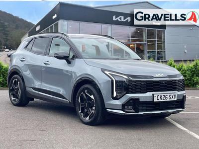 Used 2026 Kia SPORTAGE 1.6 T-GDi GT-Line S SUV 5dr Petrol DCT Euro 6 (s/s) (147 bhp) Lunar silver with black roof at Gravells