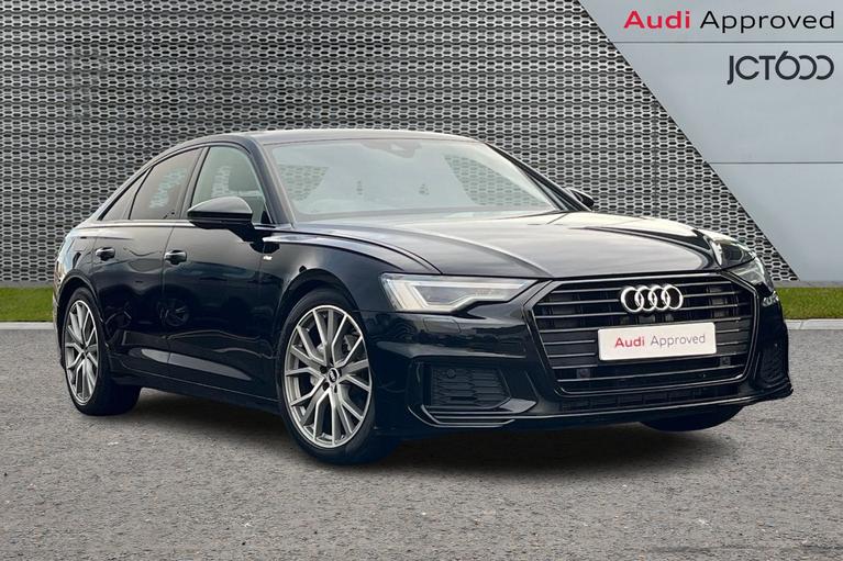 Used 2021 AUDI A6 Saloon 2.0 TDI 40 Black Edition Saloon 4dr Diesel S Tronic Euro 6 (s/s) (204 ps) Black at JCT600