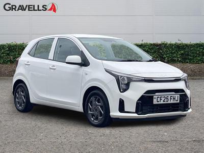 Used 2025 Kia PICANTO 1.0 2 Hatchback 5dr Petrol AMT Euro 6 (s/s) (62 bhp) clear white at Gravells