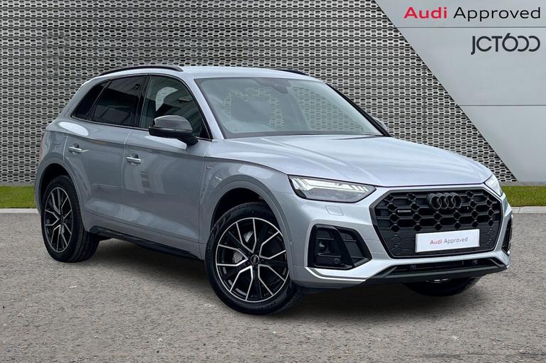 Used 2024 AUDI Q5 40 TDI Quattro Black Edition 5dr S Tronic Floret silver, metallic at JCT600