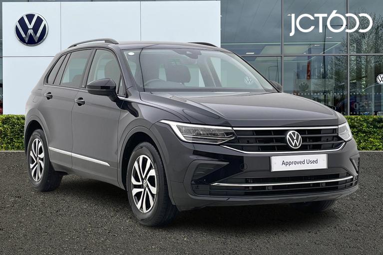 Used 2022 VOLKSWAGEN Tiguan 1.5 TSI Active SUV 5dr Petrol DSG Euro 6 (s/s) (150 ps) Deep Black at JCT600