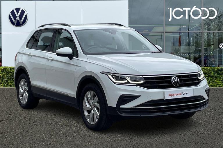 Used 2022 VOLKSWAGEN Tiguan 1.4 TSI 13kWh Life SUV 5dr Petrol Plug-in Hybrid DSG Euro 6 (s/s) (245 ps) White at JCT600