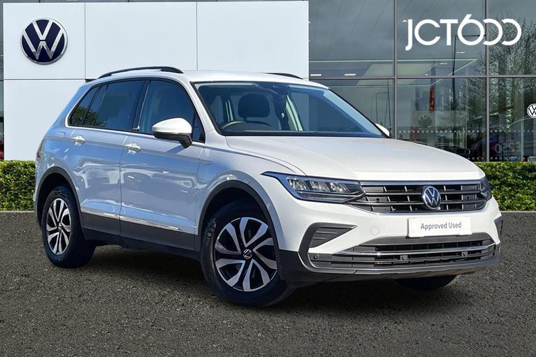 Used 2022 VOLKSWAGEN Tiguan Active 1.5 TSI 150PS 6-Speed Manual 5 Door Pure White at JCT600