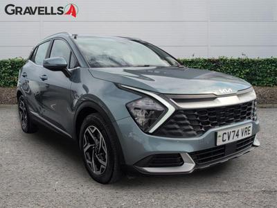Used 2024 Kia SPORTAGE 1.6 T-GDi MHEV 2 SUV 5dr Petrol Hybrid Manual Euro 6 (s/s) (157 bhp) yuka steel gray at Gravells